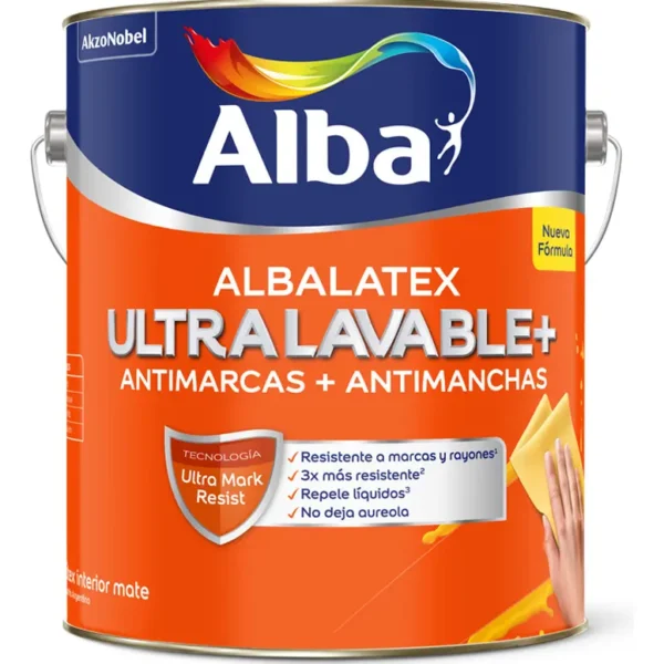 ALBALATEX ULTRALAVABLE ANTIMANCHAS INTERIOR BLANCO