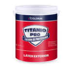 COLORIN TITANIO PRO LATEX EXTERIOR BLANCO MATE