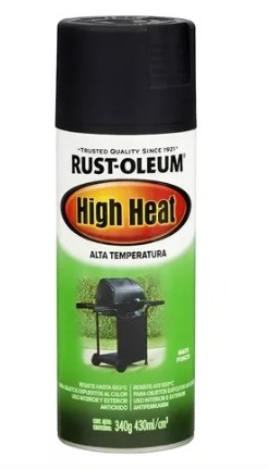 Rust Oleum Alta Temperatura negro mate